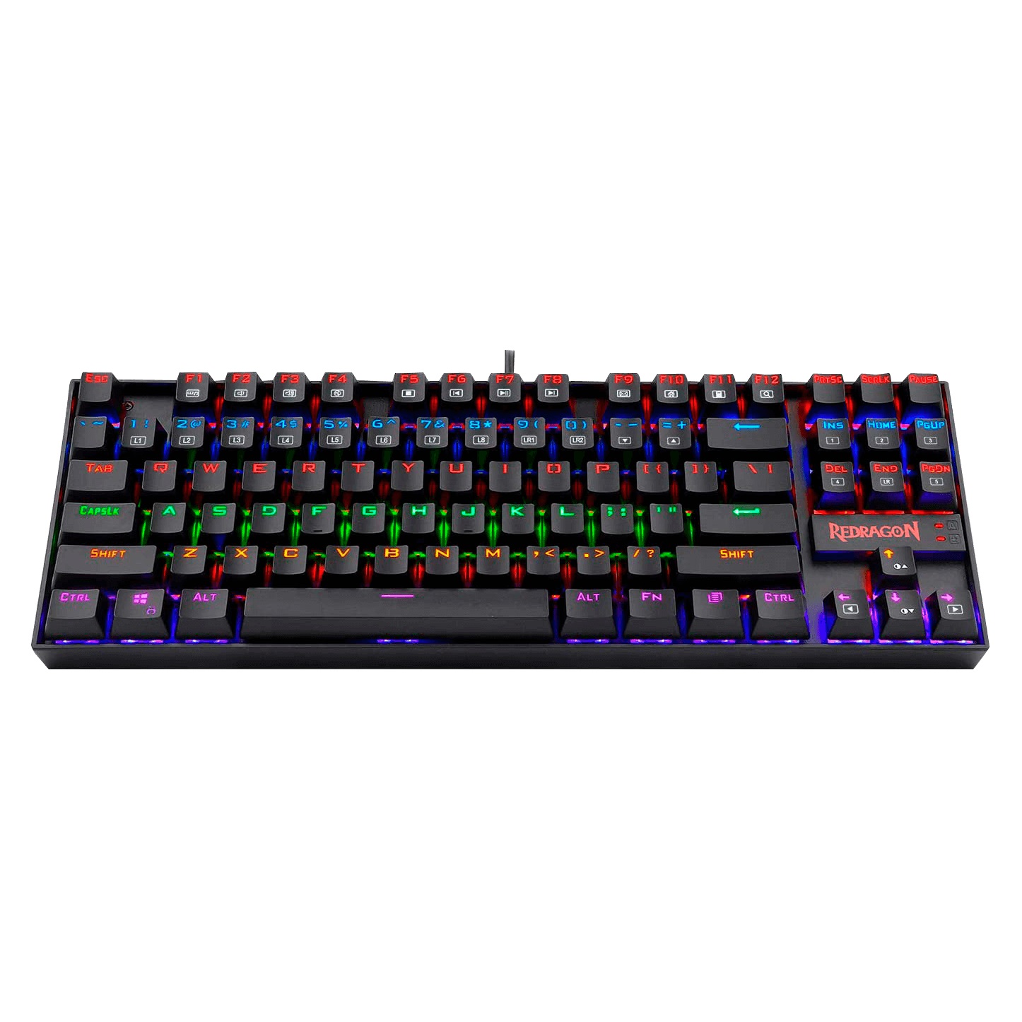 Teclado Mecánico  Redragon Kumara Rainbow